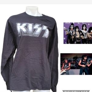 Kiss Long Sleeve cotton tee XL new‎
